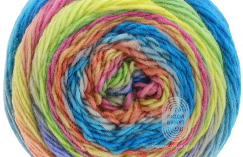 MEILENWEIT 100 COLOR MIX MULTI, схема вязания на сайте Люди Вяжут