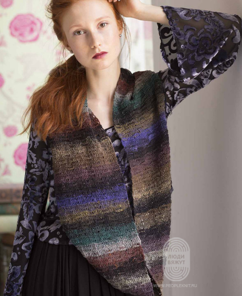 Oversized Cowl, схема вязания на сайте Люди Вяжут