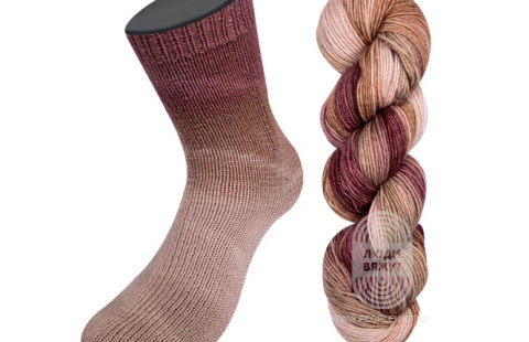 MEILENWEIT 50 MERINO hand-dyed, схема вязания на сайте Люди Вяжут