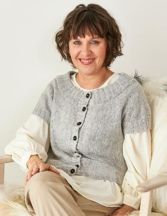Кардиган/жилет Mapala из пряжи Cool Wool & Ecopuno/Ecopuno hand-dyed, схема вязания на сайте Люди Вяжут