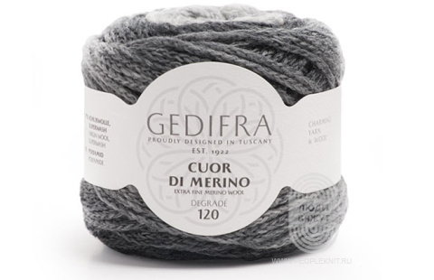 CUOR DI MERINO degrade, схема вязания на сайте Люди Вяжут
