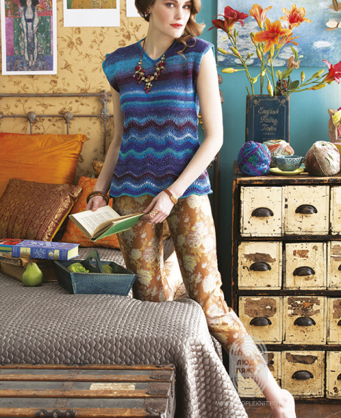 Sleeveless Top, схема вязания на сайте Люди Вяжут