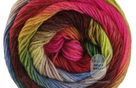 MEILENWEIT 100 COLOR MIX MULTI, схема вязания на сайте Люди Вяжут