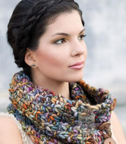 Rasta Neckwarmer, схема вязания на сайте Люди Вяжут