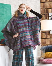 Пончо, схема вязания на сайте Люди Вяжут