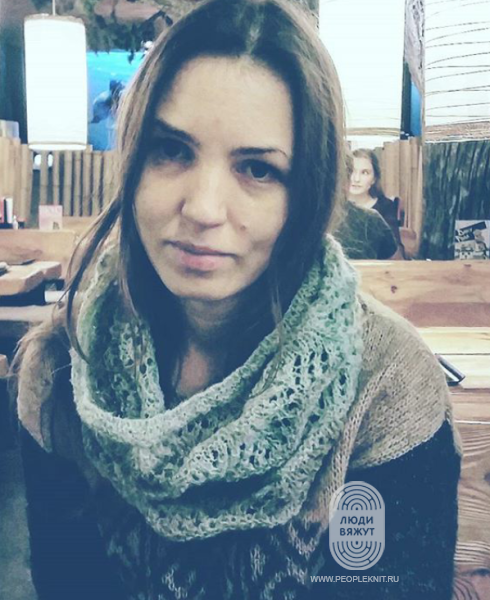 Снуд с бусинками, схема вязания на сайте Люди Вяжут
