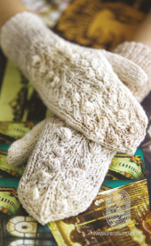 Bobble and Vine Mittens, схема вязания на сайте Люди Вяжут