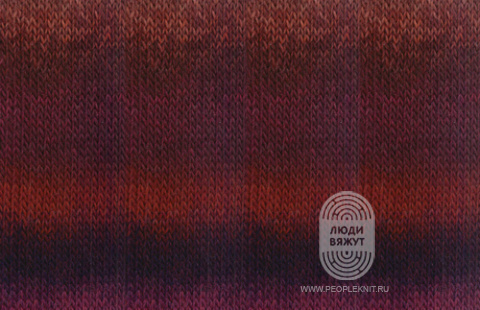 MEILENWEIT 100 COLOR MIX SOFT, схема вязания на сайте Люди Вяжут