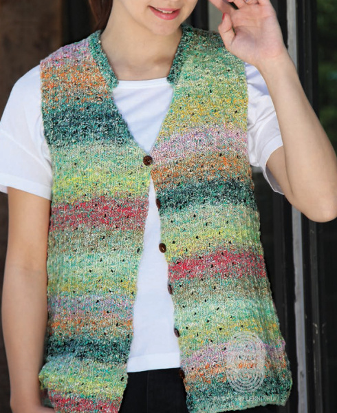 Жилет на пуговицах, схема вязания на сайте Люди Вяжут