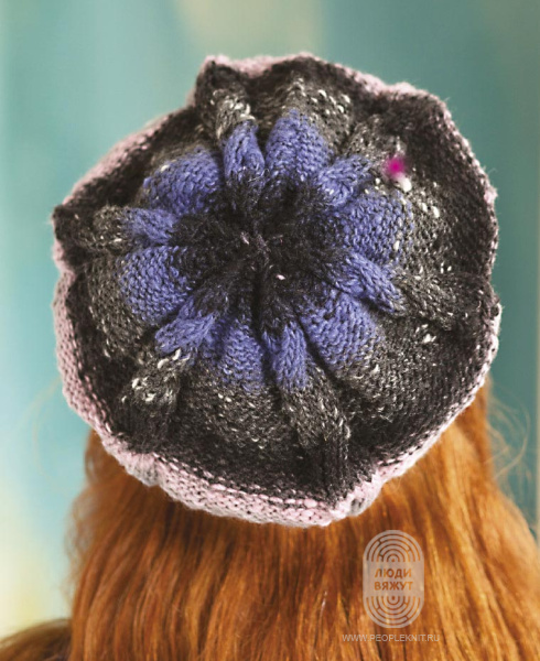 Twisted Stitch Earflap Beanie, схема вязания на сайте Люди Вяжут