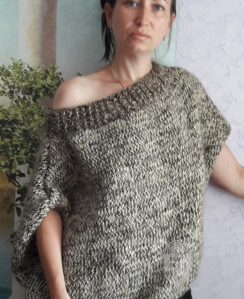 Вязаный пуловер, схема вязания на сайте Люди Вяжут