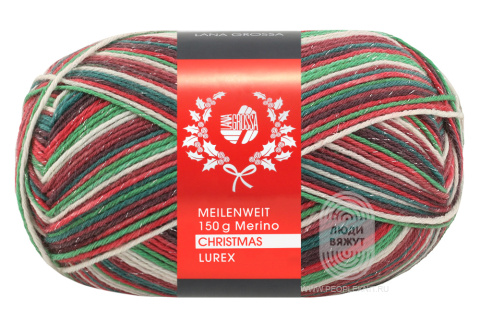 MEILENWEIT 6-PLY 150 MERINO CHRISTMAS LUREX, схема вязания на сайте Люди Вяжут