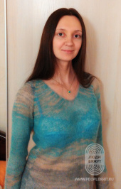 Пуловер с рукавами реглан, схема вязания на сайте Люди Вяжут