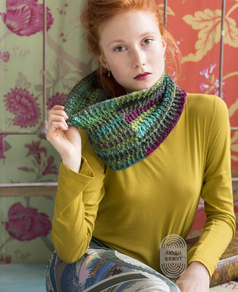 Double Crochet Cowl, схема вязания на сайте Люди Вяжут
