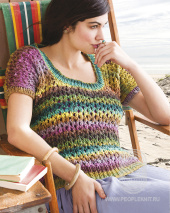 Lace Pattern Top, схема вязания на сайте Люди Вяжут