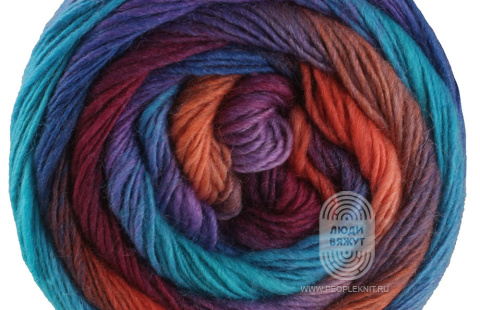 MEILENWEIT 100 COLOR MIX MULTI, схема вязания на сайте Люди Вяжут