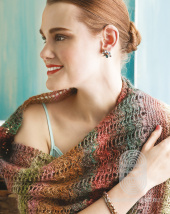 Textured Shawl, схема вязания на сайте Люди Вяжут