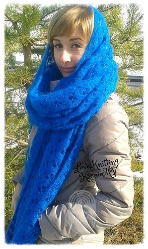Палантин, схема вязания на сайте Люди Вяжут