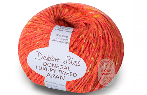 LUXURY TWEED ARAN, схема вязания на сайте Люди Вяжут