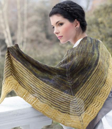 Scalloped Shawl, схема вязания на сайте Люди Вяжут