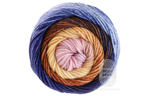 COOL WOOL BIG color, схема вязания на сайте Люди Вяжут