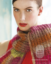 Fluted Scarf, схема вязания на сайте Люди Вяжут
