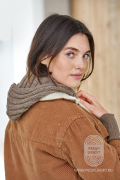 Шарф-воротник с капюшоном , схема вязания на сайте Люди Вяжут