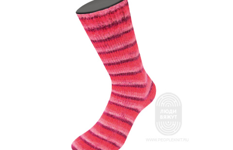 MEILENWEIT 100 COSY SOCKS SOFT STRIPES, схема вязания на сайте Люди Вяжут