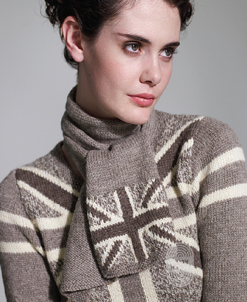 Шарф «британский флаг», схема вязания на сайте Люди Вяжут