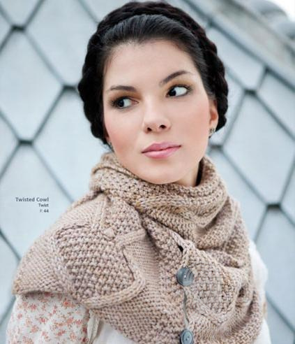 Twisted Cowl, схема вязания на сайте Люди Вяжут