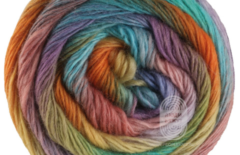 MEILENWEIT 100 COLOR MIX MULTI, схема вязания на сайте Люди Вяжут