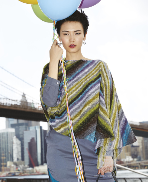 Rectangular Poncho, схема вязания на сайте Люди Вяжут