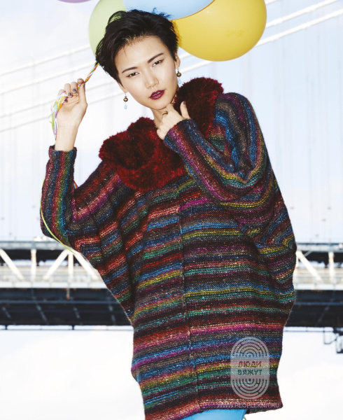 Batwing Pullover, схема вязания на сайте Люди Вяжут