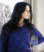 Diamond Lace Pullover, схема вязания на сайте Люди Вяжут