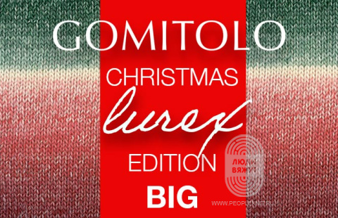 GOMITOLO CHRISTMAS EDITION BIG lurex, схема вязания на сайте Люди Вяжут