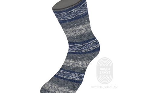 MEILENWEIT 100 MERINO EXTRAFINE DENIM MIX, схема вязания на сайте Люди Вяжут