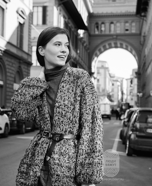 Кардиган, схема вязания на сайте Люди Вяжут