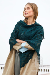 Полукруглый платок, схема вязания на сайте Люди Вяжут