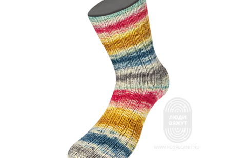MEILENWEIT 100 MERINO RAINBOW hand-dyed, схема вязания на сайте Люди Вяжут