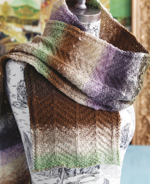 Chevron Scarf, схема вязания на сайте Люди Вяжут