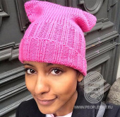 SARA NURU’S PUSSY HAT, схема вязания на сайте Люди Вяжут