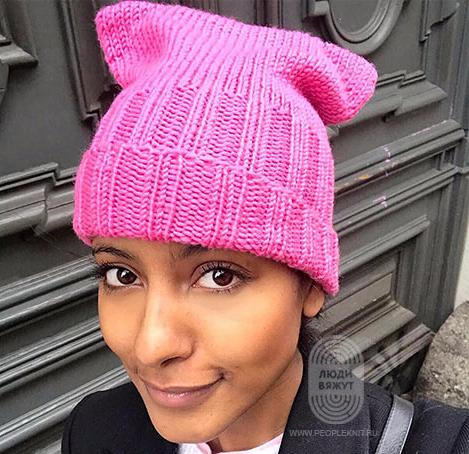 SARA NURU’S PUSSY HAT, схема вязания на сайте Люди Вяжут