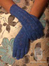 Lace Panel Gloves, схема вязания на сайте Люди Вяжут