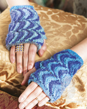 Chevron Mitts, схема вязания на сайте Люди Вяжут