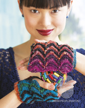 Chevron Mitts, схема вязания на сайте Люди Вяжут