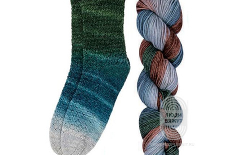 MEILENWEIT 50 SPECIAL hand-dyed, схема вязания на сайте Люди Вяжут