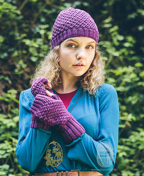 МИТЕНКИ FOXGLOVE, схема вязания на сайте Люди Вяжут