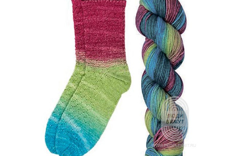 MEILENWEIT 50 SPECIAL hand-dyed, схема вязания на сайте Люди Вяжут