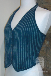Жилет из пряжи 4ply, схема вязания на сайте Люди Вяжут