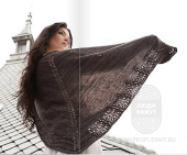 Scalloped Shawl, схема вязания на сайте Люди Вяжут
